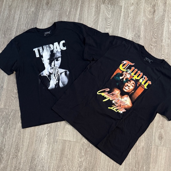 NWOT Tupac tshirt bundle of 2 men’s sz XXL - Picture 1 of 9